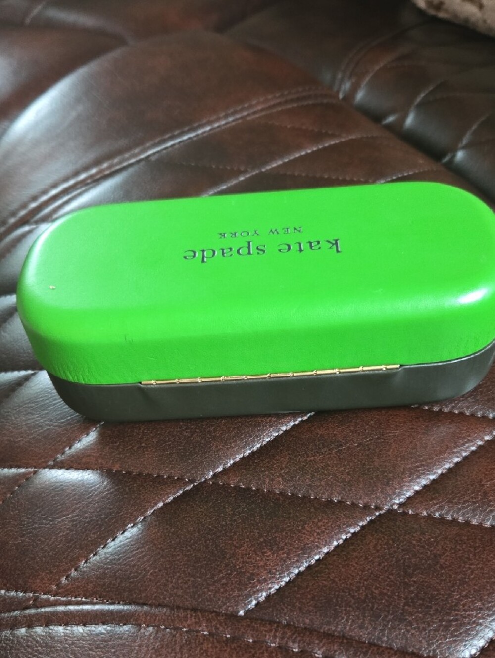 kate spade Bright Green Hard Eyewear Case💚♠️ - Picture 2 of 9